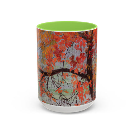 Autumn leaves by Edward Okuń Colorful Mugs (11oz, 15oz)