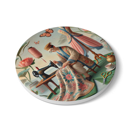 The Tailor’s Garden Ceramic Coaster