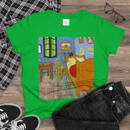 The Bedroom by Vincent van Gogh Women's Midweight Cotton Tee