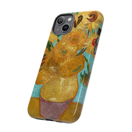 Vase with Twelve Sunflowers by Vincent Van Gogh Phone Cases