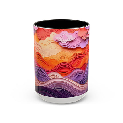 Dramatic Sunset Sky Colorful Mugs (11oz, 15oz)