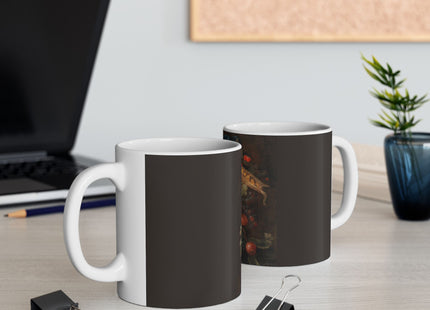 A Hanging Basket of Fruit by Joris van Son Ceramic Mug 11oz