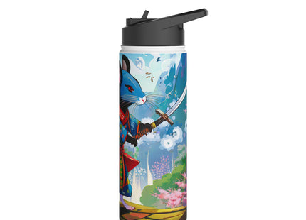 Cyber Samurai Rat Stainless Steel Water Bottle
