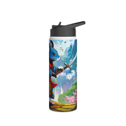 Cyber Samurai Rat Stainless Steel Water Bottle