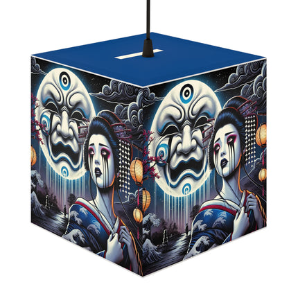 Geisha’s Black Ink Tears Light Cube Lamp