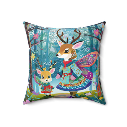 Enchanted Encounter Spun Polyester Square Pillow