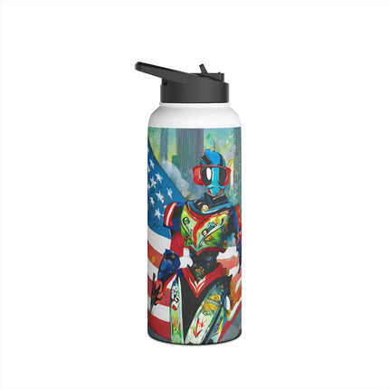 Fashion Cyberpunk CIA Robots Stainless Steel Water Bottle