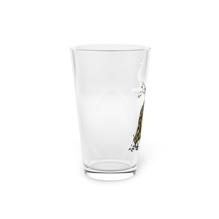 Indian Peafowl by Charles Dessalines D' Orbigny Glass, 16oz