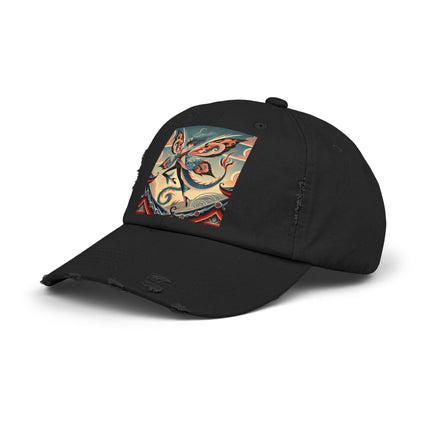 Dragon Fairy of the Temple Unisex Distressed Cap