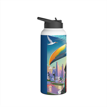 Cyber Toucan Chic Stainless Steel Water Bottle