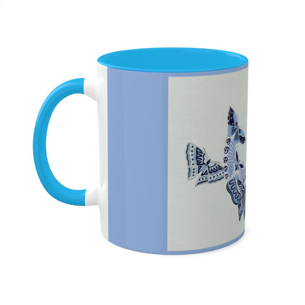 One Thousand Butterflies by Kamisaka Sekka Colorful Mugs, 11oz