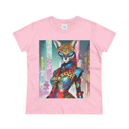 Cyber Cat Glamour Cotton Tee