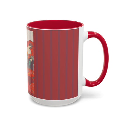 Les Coussins by Georges Lepape Colorful Mugs (11oz, 15oz)