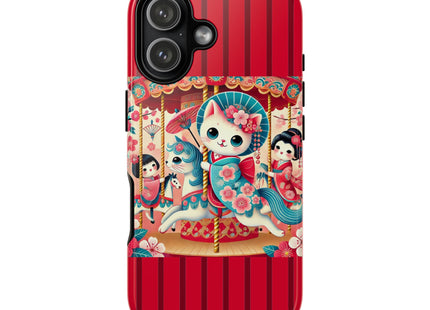 Geisha Kitten's Enchanted Carousel Phone Cases