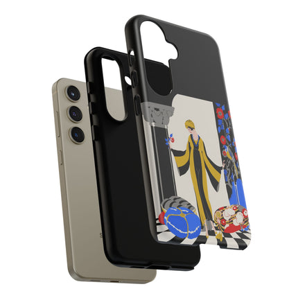 Art Deco Flapper in Yellow Robe Phone Case – Elegant Glamour & Exotic Charm