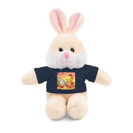 Whimsical Springtime Exchange Stuffed Animals with Tee