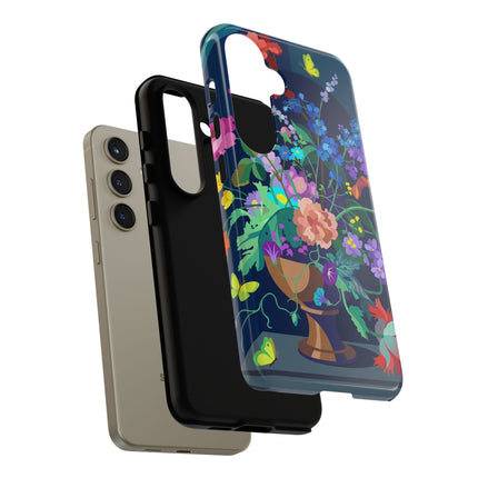 Midnight Floral Reverie Phone Case – Vibrant Bloom & Enchanted Beauty