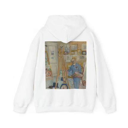 The Skeleton Painter by James Ensor Heavy Blend™ Hooded Sweatshirt