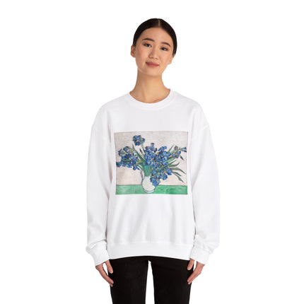 Irises by Vincent Van Gogh Heavy Blend™ Crewneck Sweatshirt