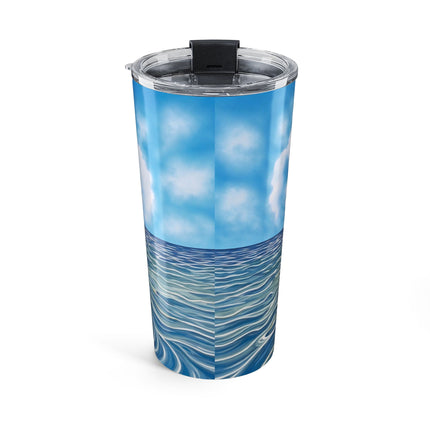 🦀🌊 The Seaside Crab Ride Tumbler, 20oz – Art Deco Beach Whimsy