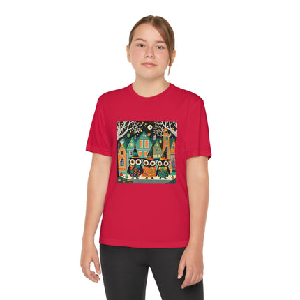 Night of the Trick-or-Treating Owlets Youth Competitor Tee