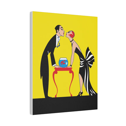 Golden Embrace – A 1920s Art Deco Moment of Passion