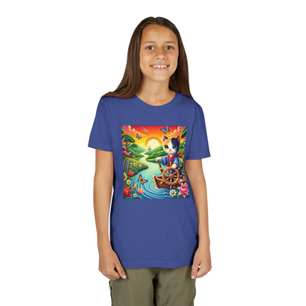 Sailor Kitten’s River Adventure Youth Short Sleeve Tee