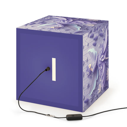 Lavender Fairy Light Cube Lamp