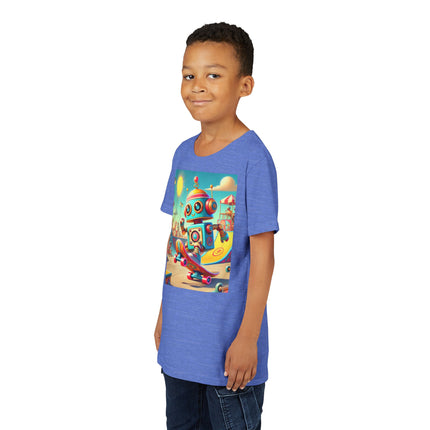 Skate Park Robot Youth Short Sleeve Tee