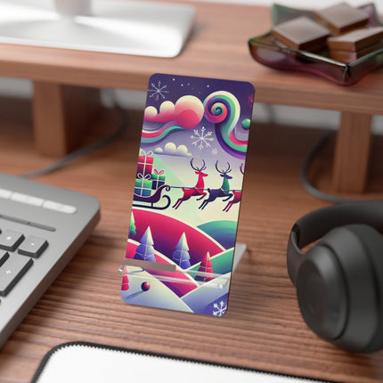 Festive Reindeer Flight Mobile Display Stand for Smartphones