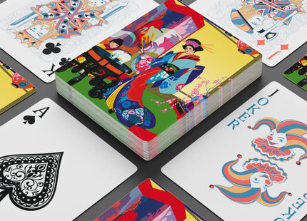 A Timeless Journey by Umberto Brunelleschi Playing Cards