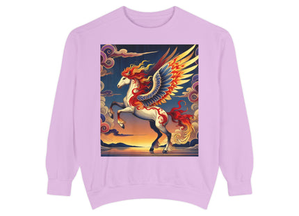 Flame-Winged Horse at Sunset Sweatshirt