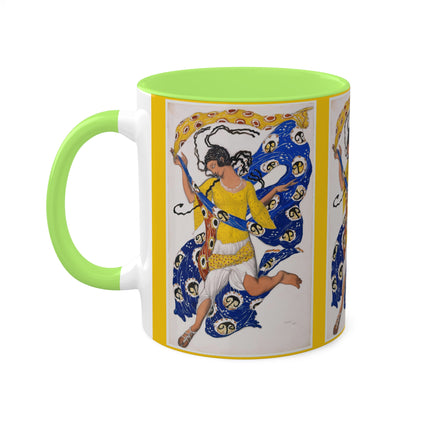 The Butterfly (Costume Design for Anna Pavlova) by Leon Bakst Colorful Mugs, 11oz