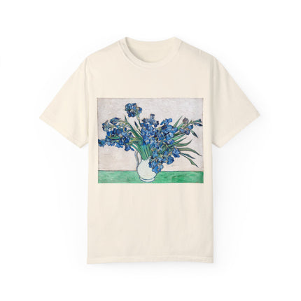 Irises by Vincent Van Gogh Unisex Garment-Dyed T-shirt