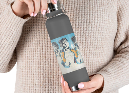 Reproduction of Ladies in Blue by Emile Gilliéron Copper Vacuum Insulated Bottle, 22oz