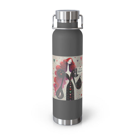 To My Valentine Copper Vacuum Insulated Bottle, 22oz