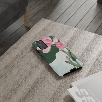 Blooming Lotus Flowers by Ohara Koson Phone Cases