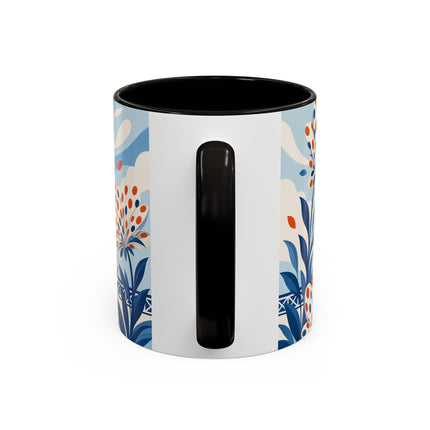 🌼🧡 The Polka Dot Wind Dancer Colorful Mug – Art Deco Fashion Whimsy