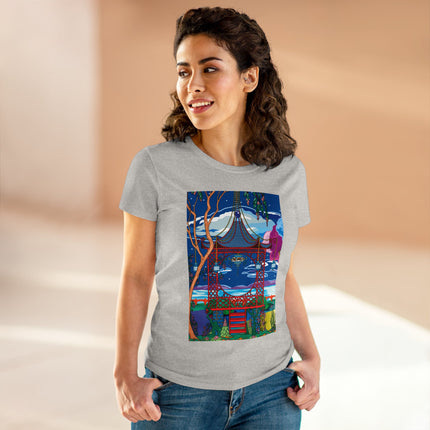 Serene Splendor Women's Midweight Cotton Tee