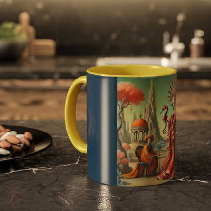 The Seahorse Court Colorful Mugs (11oz, 15oz)