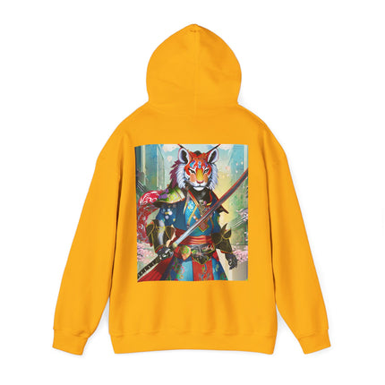 Cyberpunk Samurai Tiger – Heavy Blend™ Hooded Sweatshirt