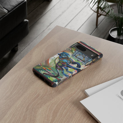 Cyber Panther's Hunt Phone Cases