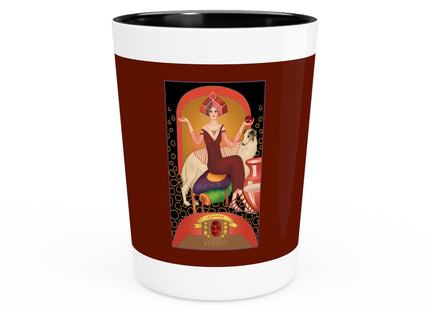January & Garnet (from the Gem Series) by Sofia Chiostri Ceramic Shot Glass