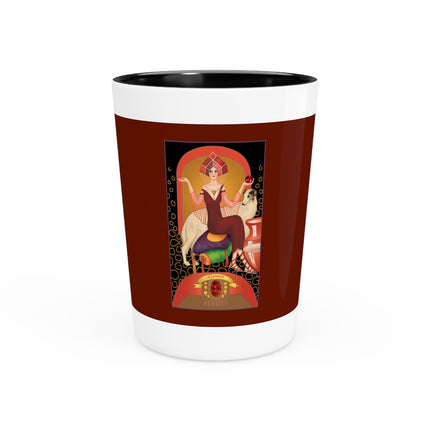 January & Garnet (from the Gem Series) by Sofia Chiostri Ceramic Shot Glass