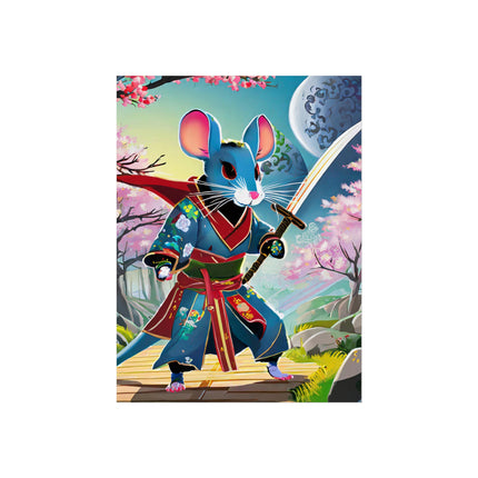 Cyber Samurai Rat Fine Art Posters
