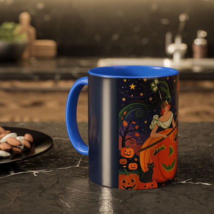 🧙‍♀️🎃 The Witch Of Pumpkin Moon Hollow Colorful Mug – Whimsical Halloween Magic