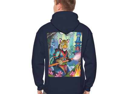 Cyberpunk Leopard – Heavy Blend™ Hooded Sweatshirt