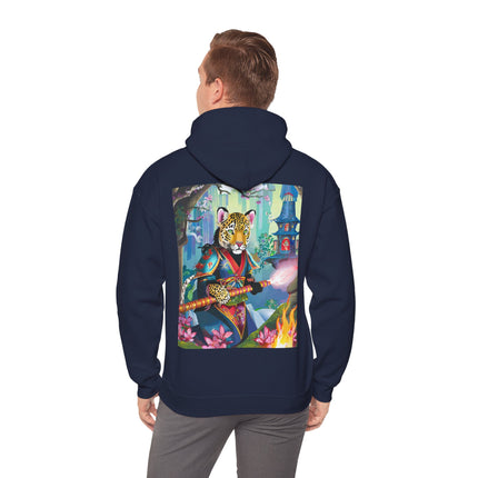 Cyberpunk Leopard – Heavy Blend™ Hooded Sweatshirt