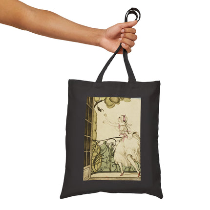 Sur talons rouges (On Red Heels) pl 02 by Gerda Wegener Cotton Canvas Tote Bag