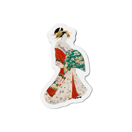 Japanese Woman by Hosoda Eishi Die-Cut Magnets (5 Sizes)
